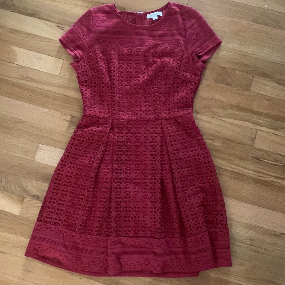 Beautiful burgundy/red midi dress